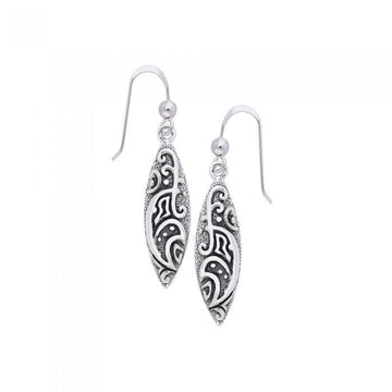 Celtic Maori Silver Earrings TER579 - Jewelry